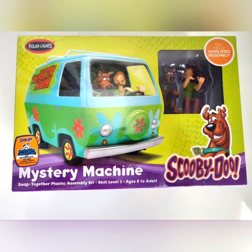 SKILL 1 SNAP MODEL KIT SCOOBY MYSTERY MACHINE & FIGURES 1/25 POLAR LIGHTS POL901